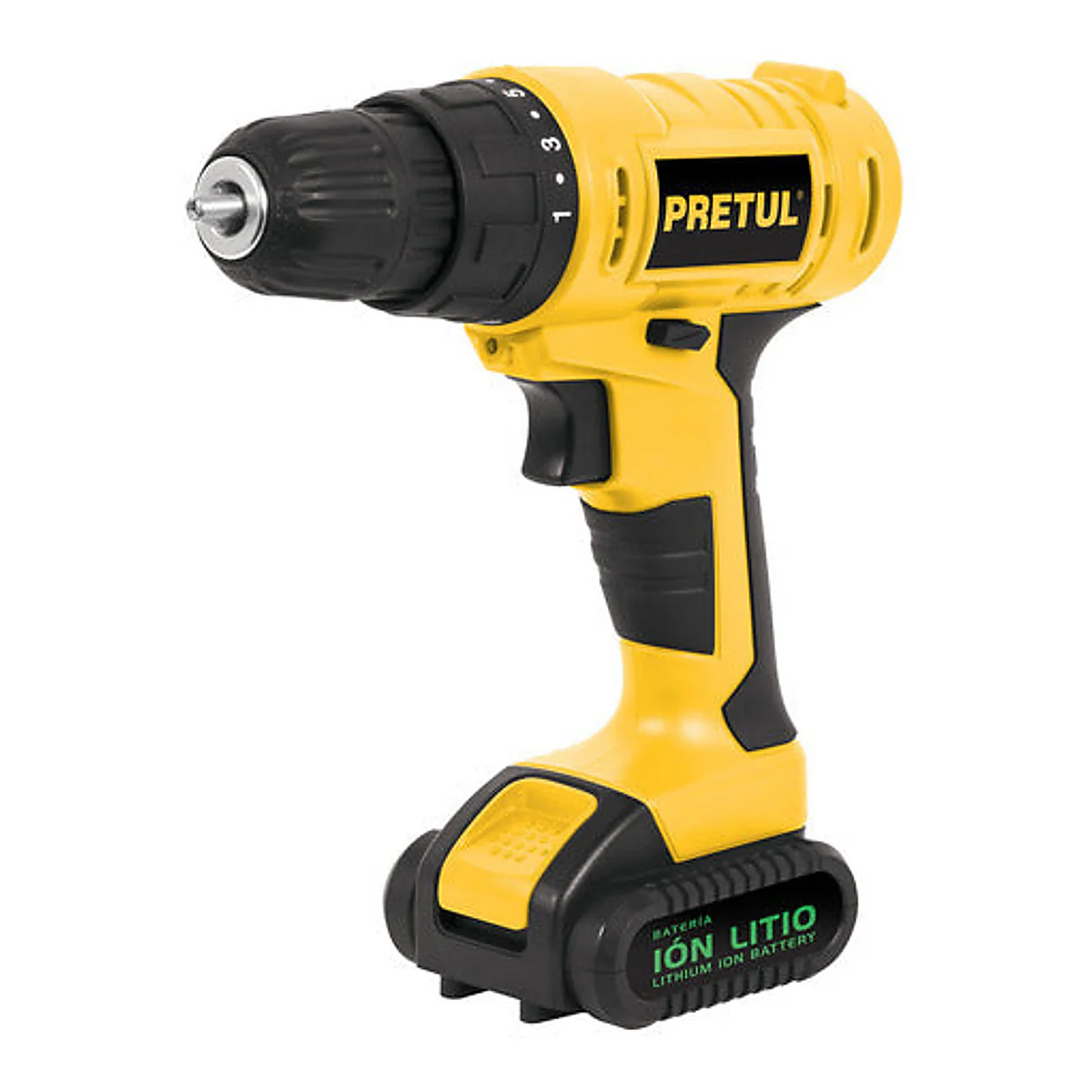 Taladro Atornillador 3/8" 12V Pretul 29975 + Accesorios